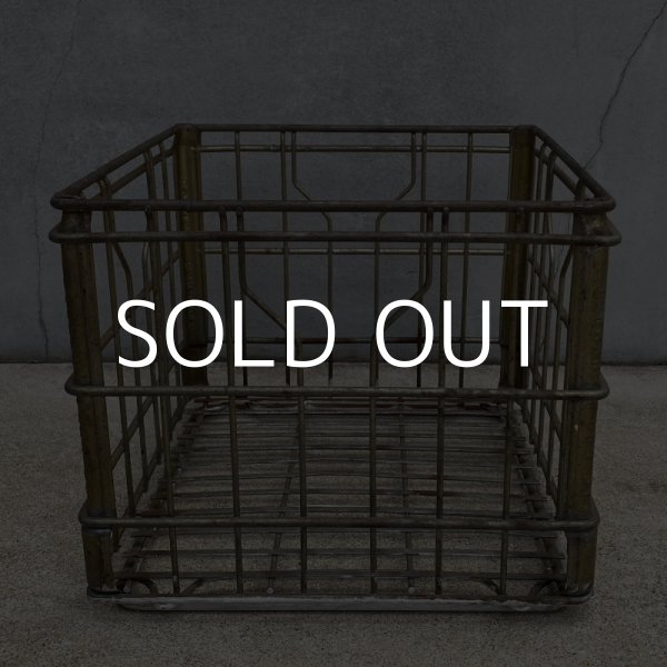 画像3: VINTAGE ANTIQUE ヴィンテージ アンティーク バスケット カゴ / アメリカ インダストリアル ガレージ キャンプ ワイヤー ファーム 運搬用 鉄 収納 什器 USA  (3)