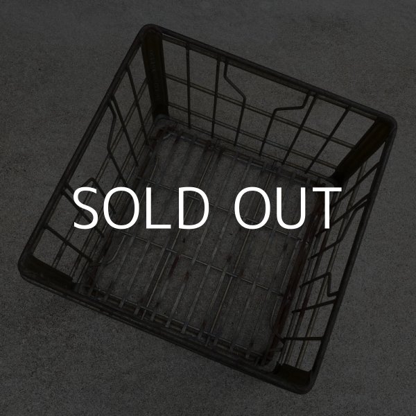 画像6: VINTAGE ANTIQUE ヴィンテージ アンティーク バスケット カゴ / アメリカ インダストリアル ガレージ キャンプ ワイヤー ファーム 運搬用 鉄 収納 什器 USA  (6)