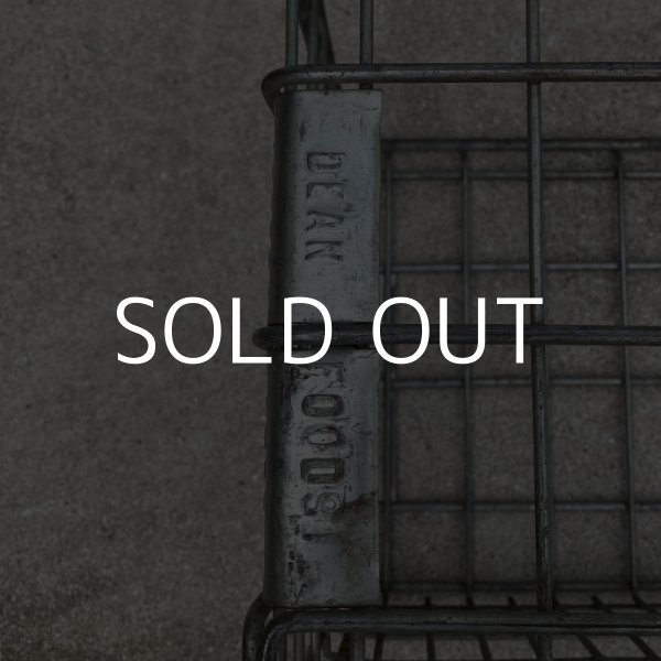 画像8: VINTAGE ANTIQUE ヴィンテージ アンティーク バスケット カゴ / アメリカ インダストリアル ガレージ キャンプ ワイヤー フード 運搬用 鉄 収納 什器 USA  (8)