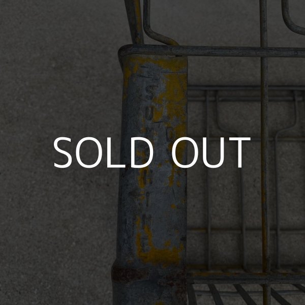 画像8: VINTAGE ANTIQUE ヴィンテージ アンティーク バスケット カゴ / アメリカ インダストリアル ガレージ キャンプ ワイヤー 運搬用 鉄 収納 什器 USA  (8)