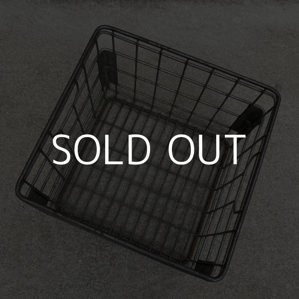 画像6: VINTAGE ANTIQUE ヴィンテージ アンティーク バスケット カゴ / アメリカ インダストリアル ガレージ キャンプ ワイヤー フード 運搬用 鉄 収納 什器 USA  (6)