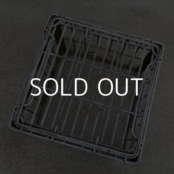 画像7: VINTAGE ANTIQUE ヴィンテージ アンティーク バスケット カゴ / アメリカ インダストリアル ガレージ キャンプ ワイヤー ファーム 運搬用 鉄 収納 什器 USA  (7)