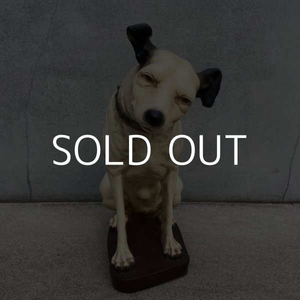 画像2: VINTAGE ANTIQUE VICTOR NIPPER ヴィンテージ アンティーク ビクター ニッパー 犬 オブジェ アメリカ / コレクタブル レコード 企業物 置物 蓄音機 USA (2)