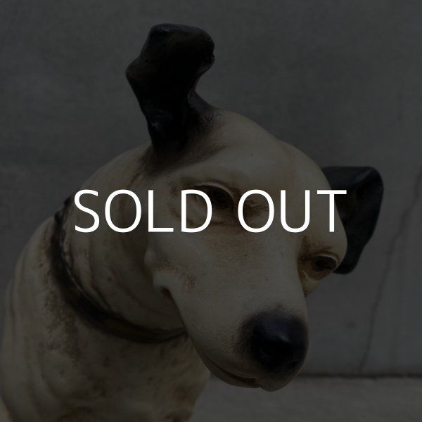 画像8: VINTAGE ANTIQUE VICTOR NIPPER ヴィンテージ アンティーク ビクター ニッパー 犬 オブジェ アメリカ / コレクタブル レコード 企業物 置物 蓄音機 USA (8)