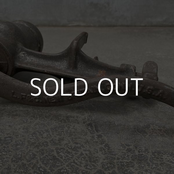 画像5: VINTAGE ANTIQUE FOOD CHOPPER LF&C ヴィンテージ アンティーク フードチョッパー ミートグラインダー アメリカ / インダストリアル キッチン インテリア キャストアイアン 道具 USA (5)