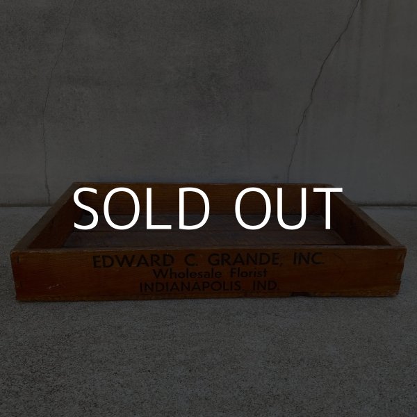 VINTAGE ANTIQUE WOODBOX WOODCASE EDWARD C GRANDE INC