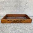 画像3: VINTAGE ANTIQUE WOODBOX WOODCASE EDWARD C GRANDE INC ヴィンテージ アンティーク ウッドボックス ウッドケース 木箱 アメリカ / ディスプレイ 花屋 収納 店舗什器 USA (3)