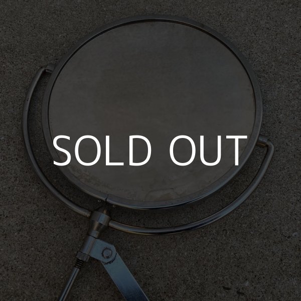 画像4: VINTAGE ANTIQUE SHAVING MIRROR SCISSOR ARM ヴィンテージ アンティーク シェービングミラー シザーアーム 鏡 壁付けミラー / 壁掛け ディスプレイ JAPAN (4)