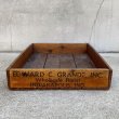 画像5: VINTAGE ANTIQUE WOODBOX WOODCASE EDWARD C GRANDE INC ヴィンテージ アンティーク ウッドボックス ウッドケース 木箱 アメリカ / ディスプレイ 花屋 収納 店舗什器 USA (5)