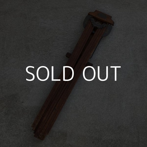 画像2: VINTAGE ANTIQUE DRYING RACK ヴィンテージ アンティーク ドライングラック 洗濯物干し アメリカ / インダストリアル ディスプレイ ウッド フォールディング 店舗什器 USA (1) (2)