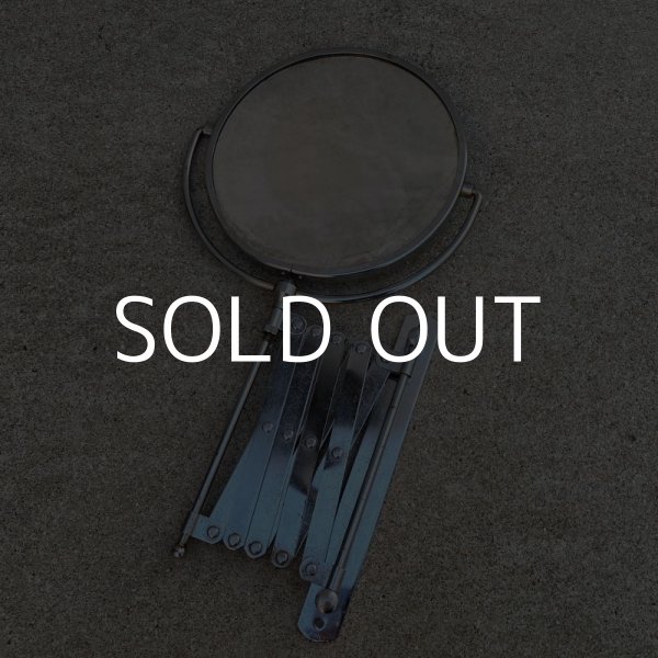画像3: VINTAGE ANTIQUE SHAVING MIRROR SCISSOR ARM ヴィンテージ アンティーク シェービングミラー シザーアーム 鏡 壁付けミラー / 壁掛け ディスプレイ JAPAN (3)