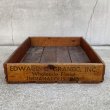 画像4: VINTAGE ANTIQUE WOODBOX WOODCASE EDWARD C GRANDE INC ヴィンテージ アンティーク ウッドボックス ウッドケース 木箱 アメリカ / ディスプレイ 花屋 収納 店舗什器 USA (4)