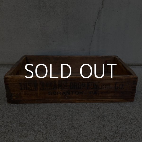 画像3: VINTAGE ANTIQUE WOODBOX WOODCASE THE WILLIAMS DROP FORGING CO. ヴィンテージ アンティーク ウッドボックス ウッドケース 木箱 アメリカ / ディスプレイ 収納 店舗什器 USA (3)