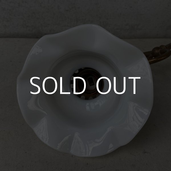 画像4: VINTAGE ANTIQUE LAMP LIGHT WALL LAMP ヴィンテージ アンティーク ライト ウォールランプ ブラケットランプ 照明 アメリカ / 壁付けランプ ミルクガラスシェード 店舗什器 USA (1) (4)