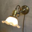画像10: VINTAGE ANTIQUE LAMP LIGHT WALL LAMP ヴィンテージ アンティーク ライト ウォールランプ ブラケットランプ 照明 アメリカ / 壁付けランプ ミルクガラスシェード 店舗什器 USA (1) (10)