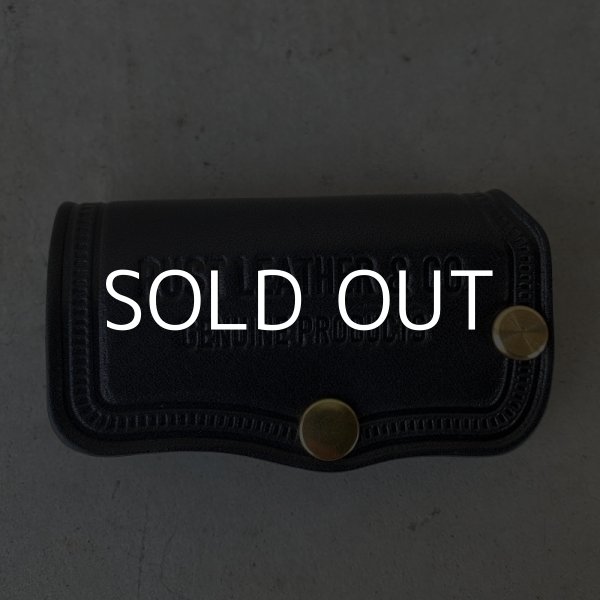 画像5: RUST LEATHER ORIGINAL KEYCASE ラストレザー オリジナル キーケース サドルレザー レザー 革 革小物 ブラック 黒色  (5)