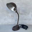 画像1: VINTAGE DESKLAMP EAGLE ヴィンテージ デスクランプ イーグル デスクライト スタンドライト 卓上ライト アメリカ / インダストリアル グースネック 照明 工業用 USA (2) (1)