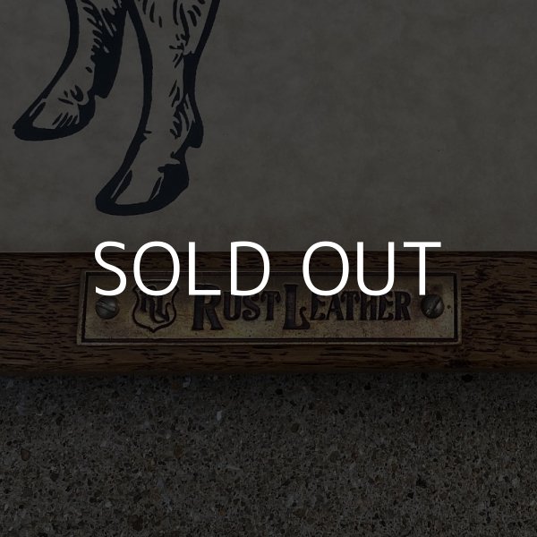 画像4: RUST LEATHER ラストレザー オリジナル フレーム 額装 壁掛け ディスプレイ インテリア 木製 牛 (4)