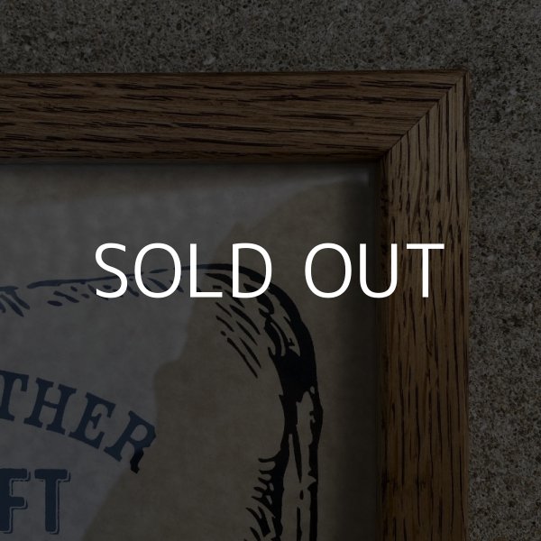 画像5: RUST LEATHER ラストレザー オリジナル フレーム 額装 壁掛け ディスプレイ インテリア 木製 牛 (5)