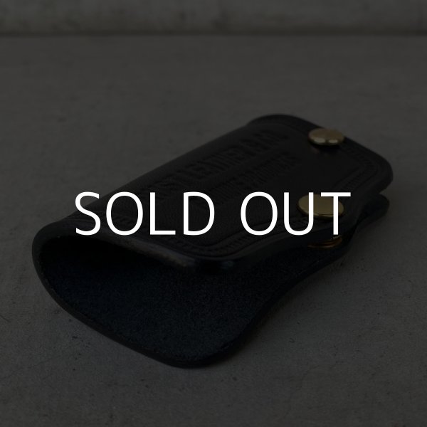 画像3: RUST LEATHER ORIGINAL KEYCASE ラストレザー オリジナル キーケース サドルレザー レザー 革 革小物 ブラック 黒色  (3)
