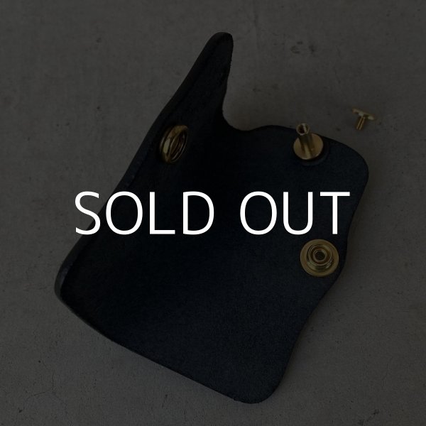 画像6: RUST LEATHER ORIGINAL KEYCASE ラストレザー オリジナル キーケース サドルレザー レザー 革 革小物 ブラック 黒色  (6)