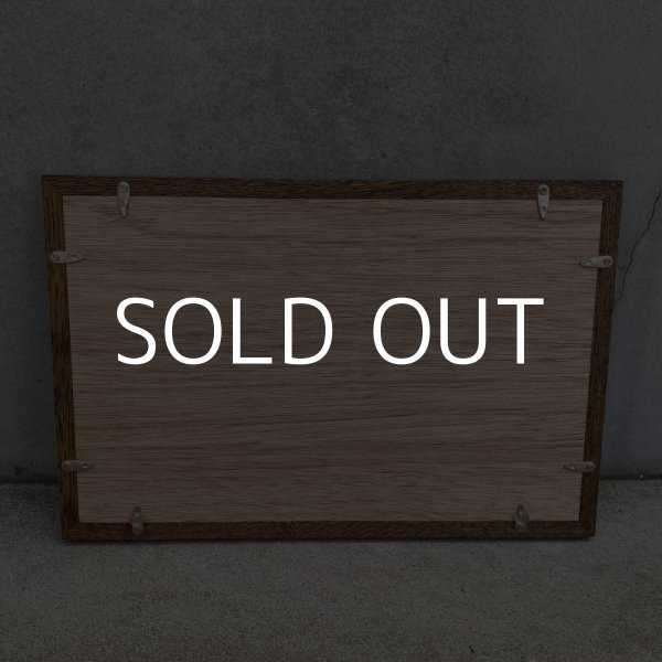 画像2: RUST LEATHER ラストレザー オリジナル フレーム 額装 壁掛け ディスプレイ インテリア 木製 牛 (2)