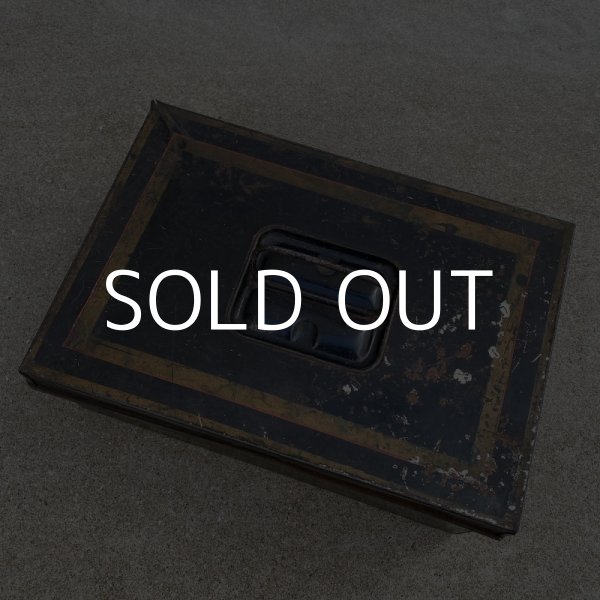 画像6: VINTAGE ANTIQUE SAFETY BOX ヴィンテージ アンティーク セイフティボックス アメリカ / インテリア ディスプレイ  ブラック 黒色 金庫 収納 小物入れ 箱 店舗什器 USA  (6)