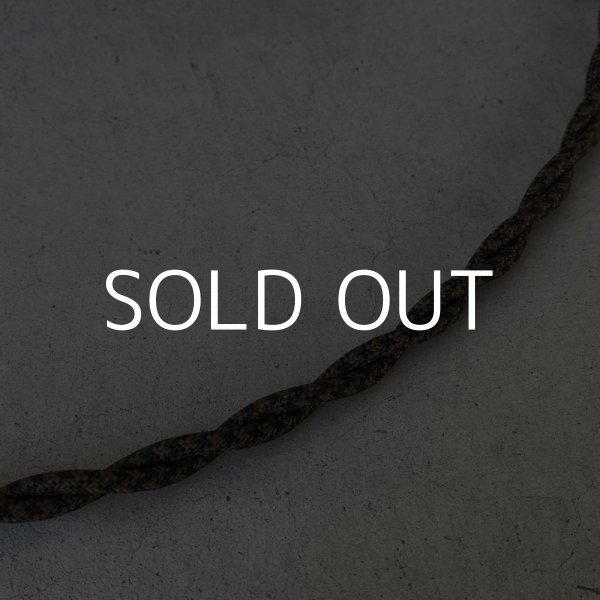 画像2: TWIST ELECTRIC LAMP CORD 撚り合せ編組 布巻き配線 ツイストコード 茶×黒 ブラウン×ブラック 5ｍ〜 アメリカ USA TYPE-A (2)