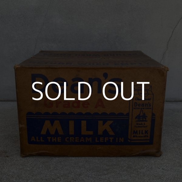 画像4: VINTAGE ANTIQUE DEAN MILK CO. BOX ヴィンテージ アンティーク ボックス 箱 アメリカ / ディスプレイ インテリア 店舗什器 企業物 運搬用 USA (4)