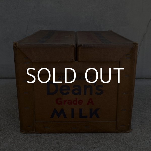 画像3: VINTAGE ANTIQUE DEAN MILK CO. BOX ヴィンテージ アンティーク ボックス 箱 アメリカ / ディスプレイ インテリア 店舗什器 企業物 運搬用 USA (3)