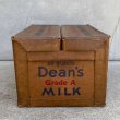 画像2: VINTAGE ANTIQUE DEAN MILK CO. BOX ヴィンテージ アンティーク ボックス 箱 アメリカ / ディスプレイ インテリア 店舗什器 企業物 運搬用 USA (2)