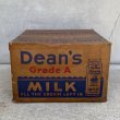 画像5: VINTAGE ANTIQUE DEAN MILK CO. BOX ヴィンテージ アンティーク ボックス 箱 アメリカ / ディスプレイ インテリア 店舗什器 企業物 運搬用 USA (5)