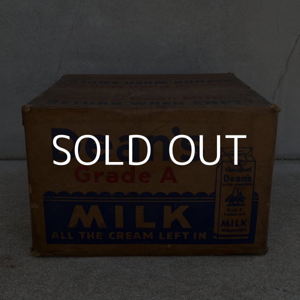 画像5: VINTAGE ANTIQUE DEAN MILK CO. BOX ヴィンテージ アンティーク ボックス 箱 アメリカ / ディスプレイ インテリア 店舗什器 企業物 運搬用 USA (5)