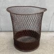 画像2: VINTAGE ANTIQUE WIRE BASKET ヴィンテージ アンティーク ワイヤーバスケット ゴミ箱 アメリカ / インダストリアル ダストボックス 収納 インテリア USA (2) (2)