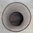 画像3: VINTAGE ANTIQUE WIRE BASKET ヴィンテージ アンティーク ワイヤーバスケット ゴミ箱 アメリカ / インダストリアル ダストボックス 収納 インテリア USA (2) (3)