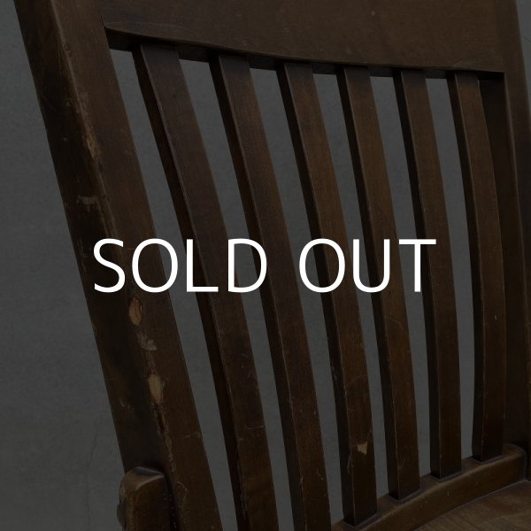 画像8: VINTAGE ANTIQUE ヴィンテージ アンティーク 椅子 アメリカ / チェア インダストリアル ウッド 回転椅子 家具 木製 店舗 什器 USA (2) (8)