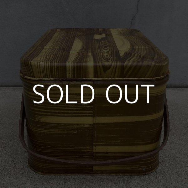 画像5: VINTAGE ANTIQUE PICNIC BOX TIN ヴィンテージ バスケット アメリカ / インテリア アウトドア キャンプ レジャー 収納 缶 USA (1) (5)