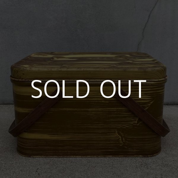 画像2: VINTAGE ANTIQUE PICNIC BOX TIN ヴィンテージ バスケット アメリカ / インテリア アウトドア キャンプ レジャー 収納 缶 USA (1) (2)