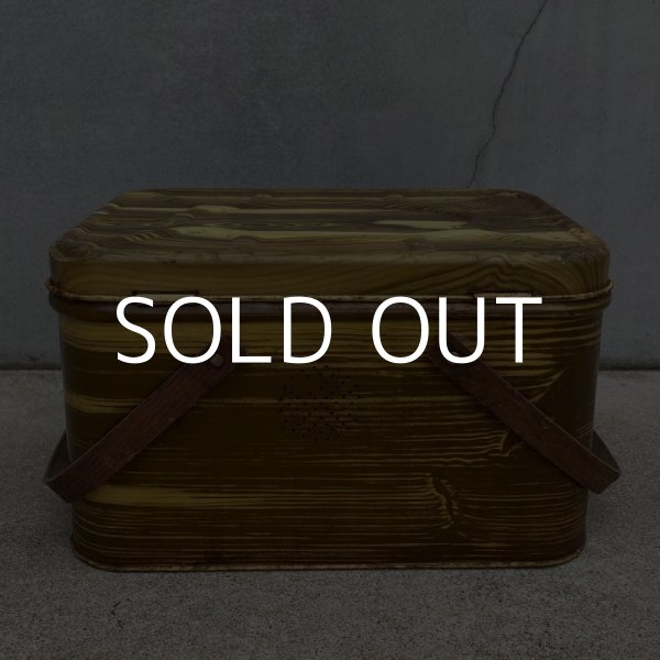 画像3: VINTAGE ANTIQUE PICNIC BOX TIN ヴィンテージ バスケット アメリカ / インテリア アウトドア キャンプ レジャー 収納 缶 USA (1) (3)