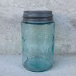 画像1: VINTAGE ANTIQUE SWAY ZEE'S MASON JAR ヴィンテージ アンティーク  メイソンジャー ガラス瓶 アメリカ / 小物入れ 店舗什器 USA (1)