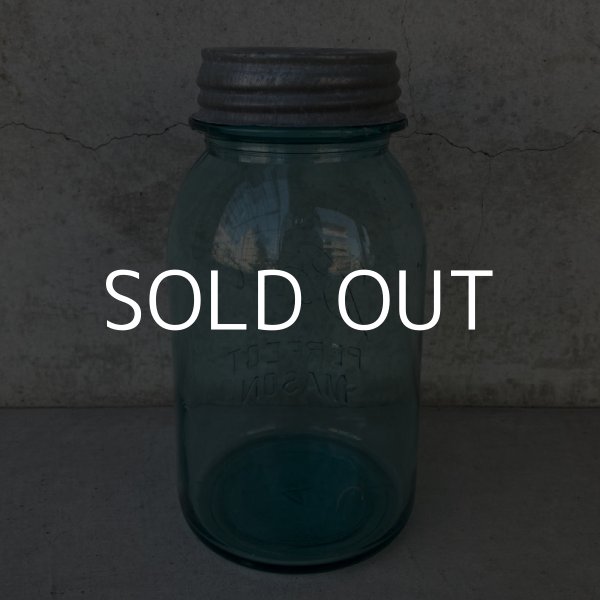 画像2: VINTAGE ANTIQUE BALL MASON JAR ヴィンテージ アンティーク ボール メイソンジャー ガラス瓶 アメリカ / 小物入れ 店舗什器 (5) (2)