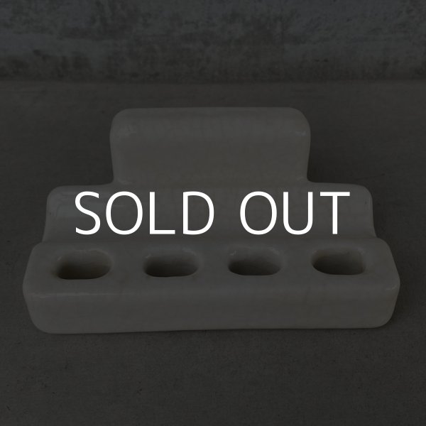 画像2: VINTAGE ANTIQUE TOOTHBRUSH HOLDER ヴィンテージ アンティーク トゥースブラシホルダー 歯ブラシホルダー アメリカ / インテリア 洗面台 雑貨 陶器 USA (2)