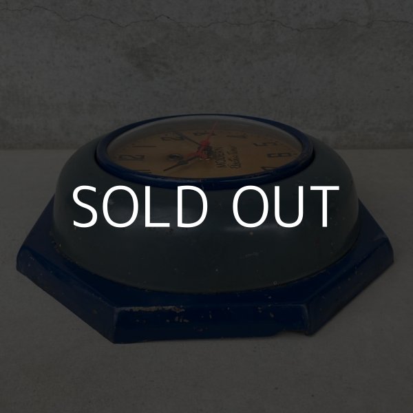 画像5: VINTAGE ANTIQUE MODERN ELECTRIC TIMES WALL CLOCK ヴィンテージ アンティーク ウォールクロック / アメリカ 壁掛け時計 インダストリアル  八角形 USA (5)