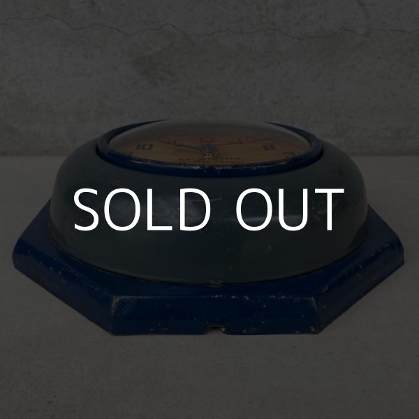 画像3: VINTAGE ANTIQUE MODERN ELECTRIC TIMES WALL CLOCK ヴィンテージ アンティーク ウォールクロック / アメリカ 壁掛け時計 インダストリアル  八角形 USA (3)