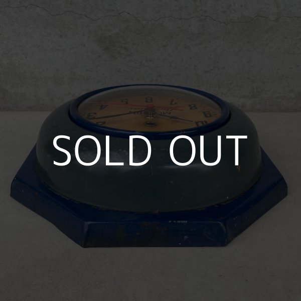 画像4: VINTAGE ANTIQUE MODERN ELECTRIC TIMES WALL CLOCK ヴィンテージ アンティーク ウォールクロック / アメリカ 壁掛け時計 インダストリアル  八角形 USA (4)