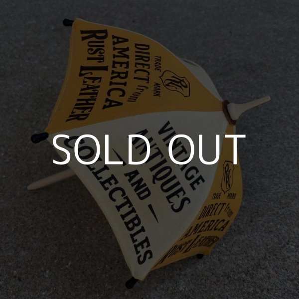 画像3: RUST LEATHER ORIGINAL UMBRELLA ラストレザー オリジナル ミニチュアアンブレラ 傘 コレクタブル アドバタイジングアンブレラ オブジェ 置物 (3)