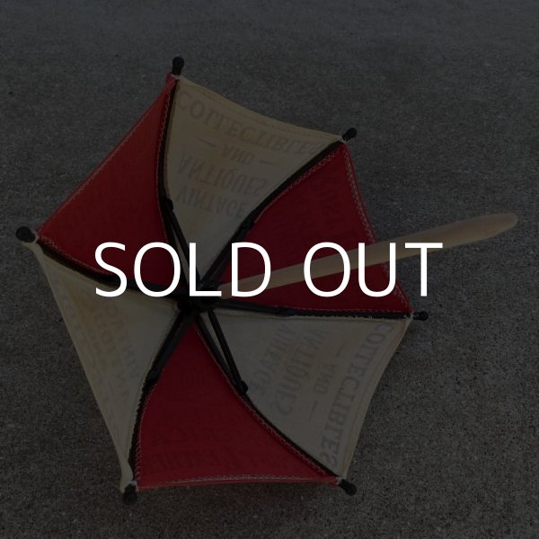 画像7: RUST LEATHER ORIGINAL UMBRELLA ラストレザー オリジナル ミニチュアアンブレラ 傘 コレクタブル アドバタイジングアンブレラ オブジェ 置物 赤色 (7)