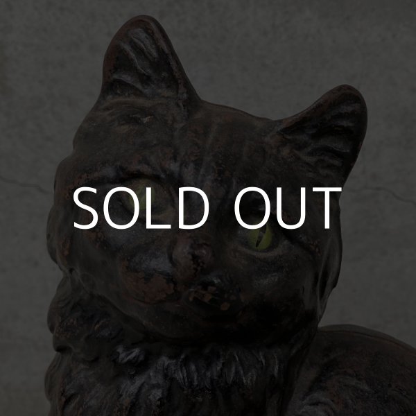 画像7: VINTAGE ANTIQUE HUBLEY DOORSTOPPER CAT OBJECT ヴィンテージ アンティーク ドアストッパー ねこ アメリカ / コレクタブル オブジェ キャストアイアイン 猫 置物 店舗什器 USA (7)