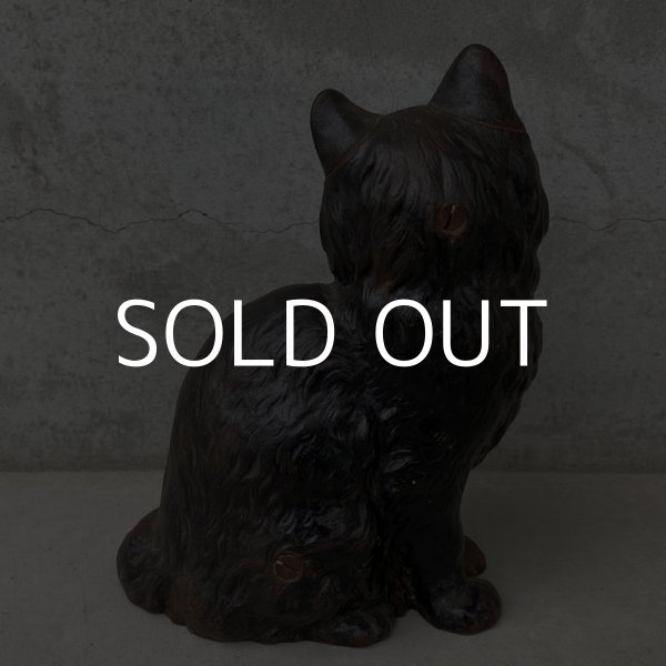画像2: VINTAGE ANTIQUE HUBLEY DOORSTOPPER CAT OBJECT ヴィンテージ アンティーク ドアストッパー ねこ アメリカ / コレクタブル オブジェ キャストアイアイン 猫 置物 店舗什器 USA (2)