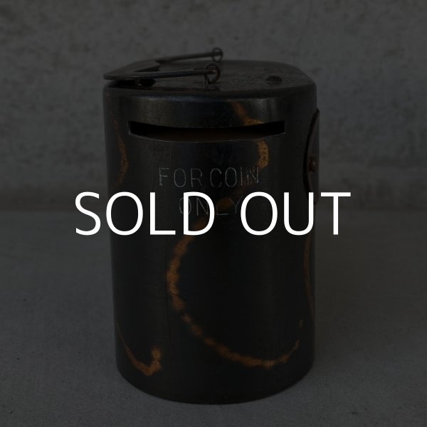 画像4: VINTAGE ANTIQUE  BURNS CO.NY COINBANK JAPANNED ヴィンテージ アンティーク コインバンク ジャパンド ジャパンカラー アメリカ / コレクタブル 貯金箱 オブジェ USA (4)